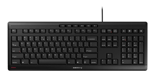 Teclado Qwerty Negro Usb Con Cable Cherry