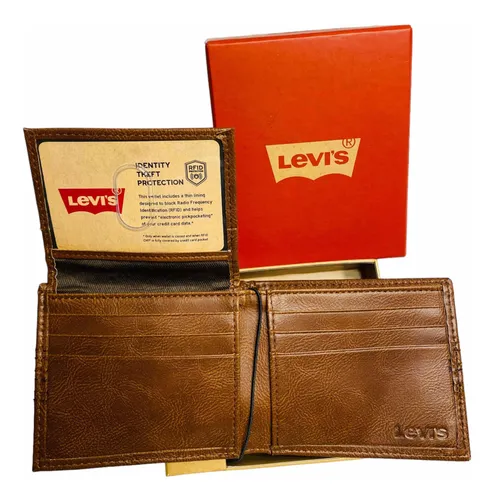 Levi Strauss Carteras Hombre Levis Billetera Cuero Billeteras