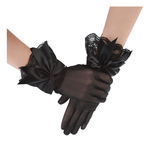 Guantes De Encaje Para Mujer, Guantes De Vestir Con