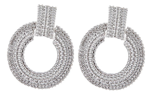 Pendientes Colgantes Para Mujer Pendientes Metálicos Plata