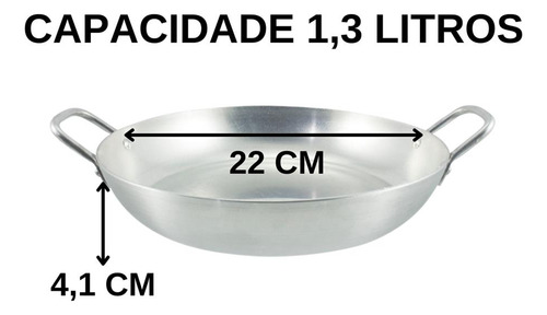 Jogo Com 10 Frigideira Pergaminho N 22 Servir Porções Batata Cobre