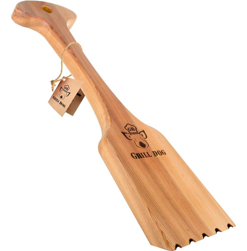 Grill Dog Cedar Hog Bbq Grill Brush Raspador - Tamaño Comple