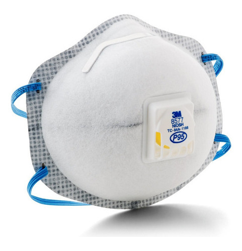 Mascarilla N95 3m Modelo 8577, Niosh N95 R95 P95, Cubreboca Blanco