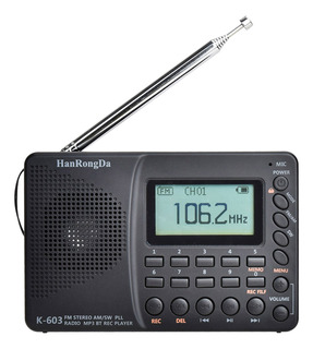 Set De Radio Usb Grabador Usb Hrd-603, Tarjeta Bluetooth Por