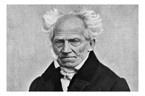 Vinilo 40x60cm Schopenhauer Filosofia Pesimista Genio M4