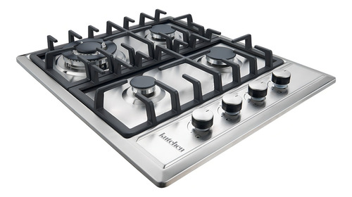 Parrilla Gas Kutchen Kpg32560s 4 Quemadores Acero Inox. 60cm Color Plateado