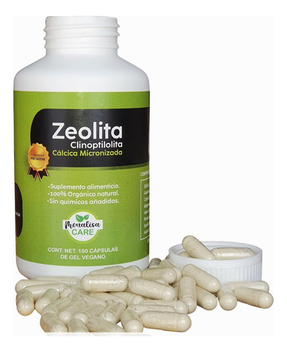 Zeolita Clinoptilolita Micronizada 180 Cápsulas Premium
