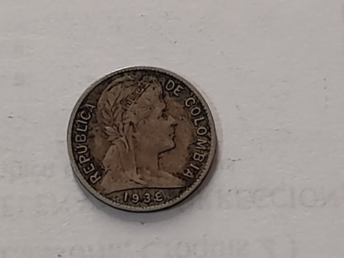 Moneda Colombia 1 Centavo 1938 (&90 (Usado)