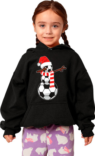 Sudadera Regalo Para Navidad Niños Muñeco Balones Futbol