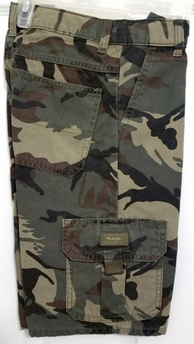 Wrangler Camuflaje Short Cargo Para Boys 100% Original
