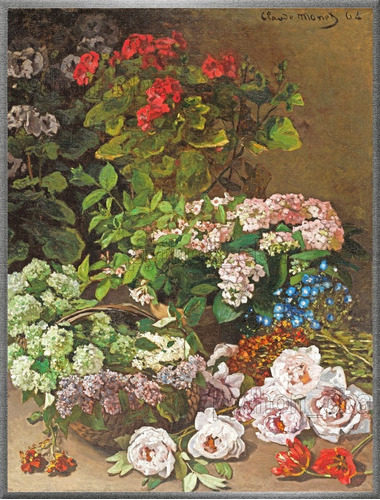 Cuadro Flores De Primavera - Claude Monet - Año 1864