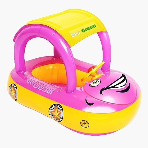Imagen 1 de 1 de Inflable Para Piscina Con Toldo, Con Forma De Coche Fr15i