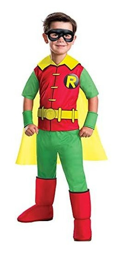 Rubie S Costume Boys Dc Comics Deluxe Robin Disfraz Med...