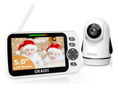 Okaidi Video Baby Monitor Con Cámara Y Audio, Monitor De Beb