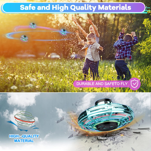 Mini Dron Vantexi Flying Spinner Controlado A Mano Con Luces