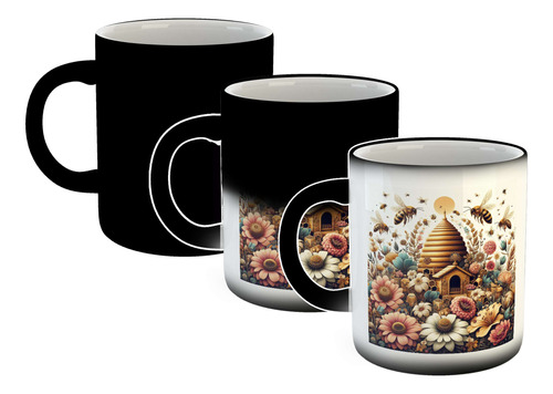 Taza Magica Abeja Colmena Flores Bees Miel Flow M3