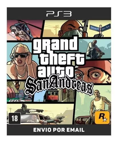 GTA San Andreas Jogos Ps3 PSN Digital Playstation 3