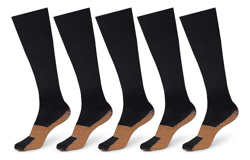 Medias De Compresión (varices, Circulación) Pack De 5 Pares