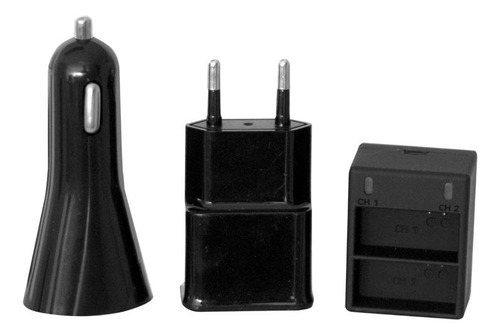 Kit Cargador 220 V / 12 V Compatible Go Pro