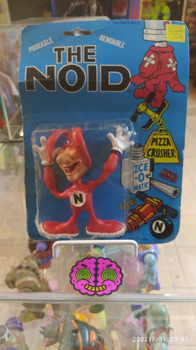 1987 Domino's Pizza Promocional, The Noid Bendable Figura (Usado)