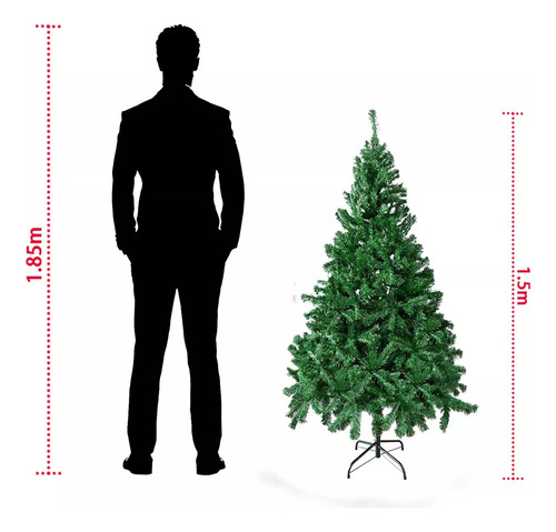 Ãrbol De Navidad 1.5m Artificial Pino Navideño Decorado