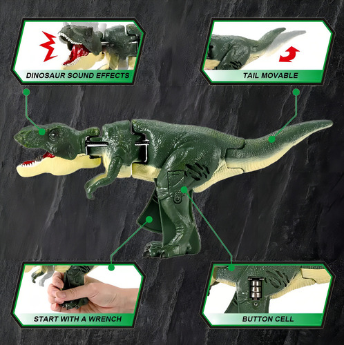 Activa Los Juguetes De Dinosaurio T-rex,mordaza Regalos Zaza