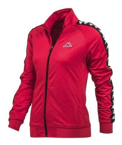 Campera Kappa Banda Wanniston Lady Slim Red Rojo