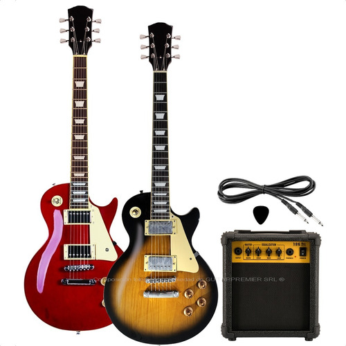 Guitarra Electrica Les Paul + Ampli 10w + Cable + Pua