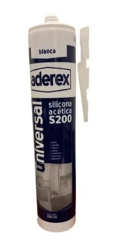 Silicona Sellante Universal Aderex Blanca 280 Ml