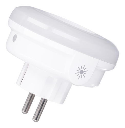 Convertidor Led Nocturno Regulable Con Enchufe Giratorio En