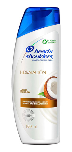 Shampoo Control Caspa Head & Shoulders Hidratación X 180 Ml