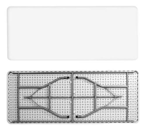 Mesa Rectangular Plegable Portátil Resistente 74x76x183 Cm