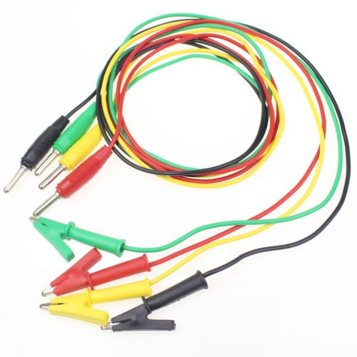 4 X 3.3 Pies 1m Pinza Banana Plug Prueba Cable Alambre Conec