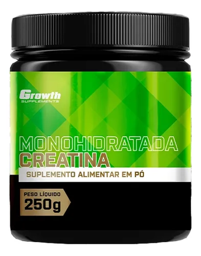 Creatina Monohidratada Growth Supplements 250g Sem sabor em Pó