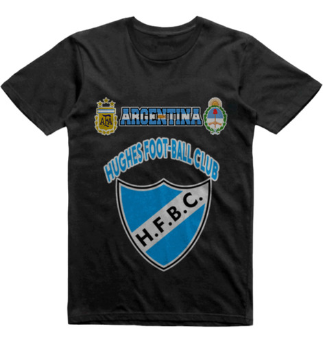 Remera Infantil Negra Hughes Fbc Santa Fe