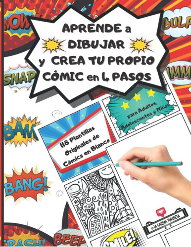 Libro: Aprende A Dibujar Y Crea Tu Propio Cómics En 4 Pasos,