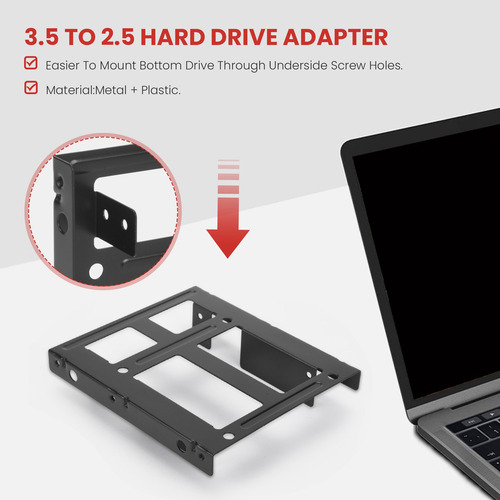 Soporte De Montaje Para Disco Duro Interno Dual Ssd De 3,5 A