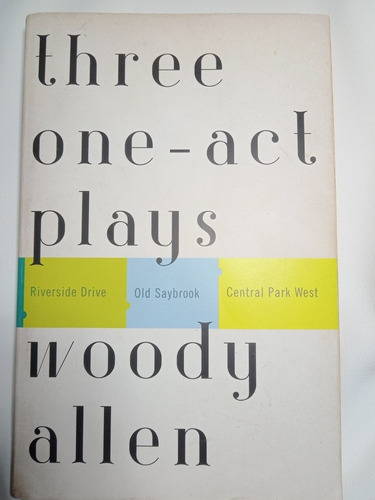 Three One Act Plays- Woody Allen, Excelente Estado