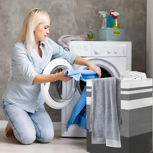 100l Grande Cesto Para Sucia Ropa Plegables Lavanderia 2pcs