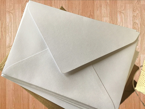 Sobres 11x16 Papel Kraft Muy Grueso O Chambril Blancoo X50