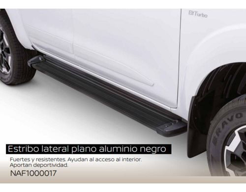 Estribo Aluminio Negro Nissan Frontier 22-24 Original