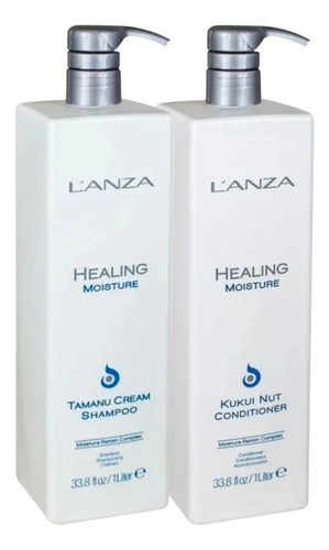 Kit Lanza Healing Moisture Tamanu Cream Sh 1 Litro E Cond 1
