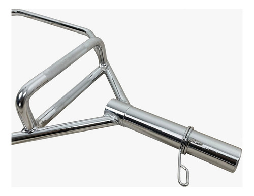 Barra Hexagonal Olímpica Aço Cromado Musculação