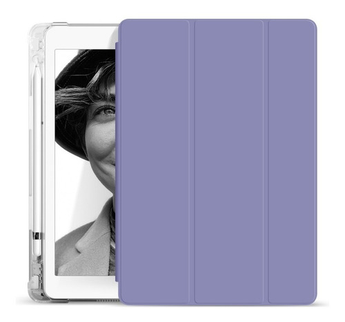 Imagen 1 de 5 de Funda Para iPad 10.2 Transparente 9° Gen (2021) Ranura Lápiz