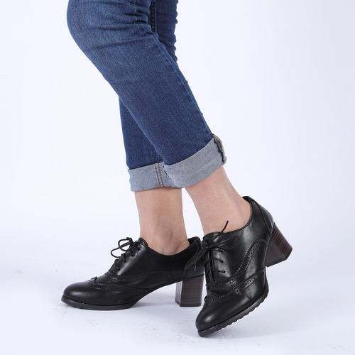 Imagen 6 de 8 de Odema Zapatos Oxford De Piel Sintética Con Punta De Ala Y Ta
