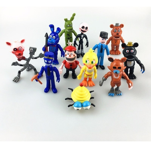 Bolsa Grátis 12 Bonecas Freddy's Fnaf Five Night