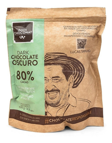 Monedas De Chocolate 80% Cacao Oscuro