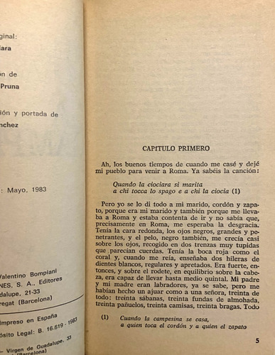 Alberto Moravia, La Campesina (Reacondicionado)