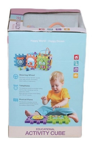 Cubo Didactico 6en1 Musical Juega Y Aprende Con Actividades