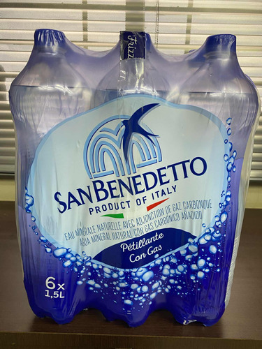 Agua Gasificada Ligeramente San Benedetto Cja X 06 Und 1.5lt